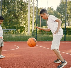 Full basketball court