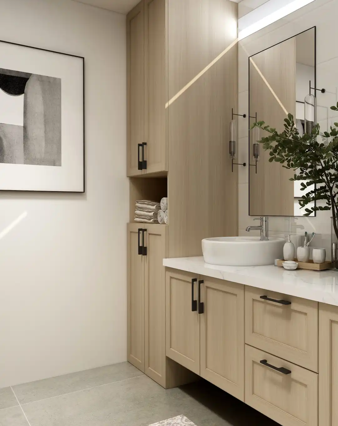 ASBL Spire bathroom flat spec image vitrified tiles Jaquar fittings Kokapet