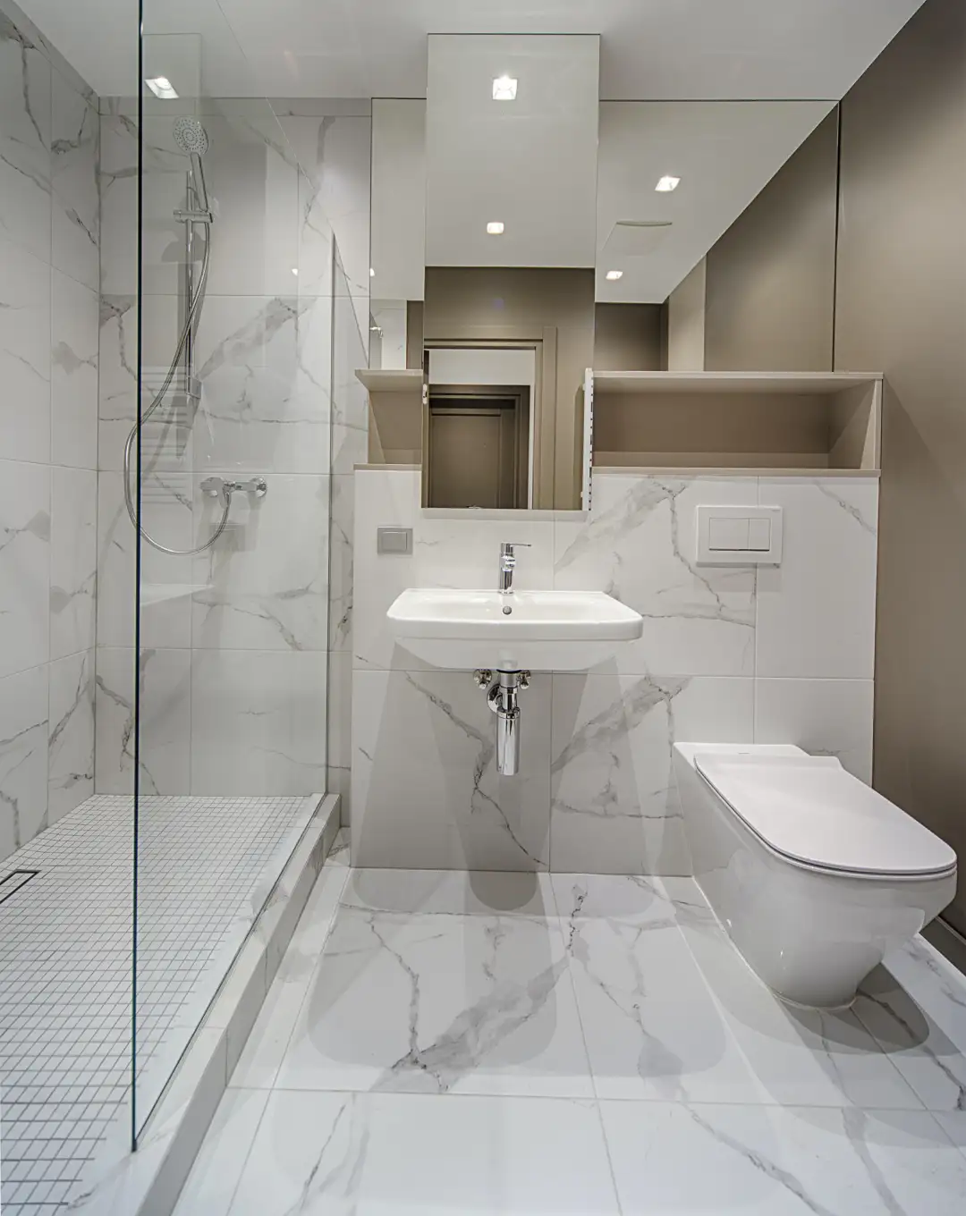 ASBL Springs all bathrooms flat spec image with premium CP fittings Pocharam