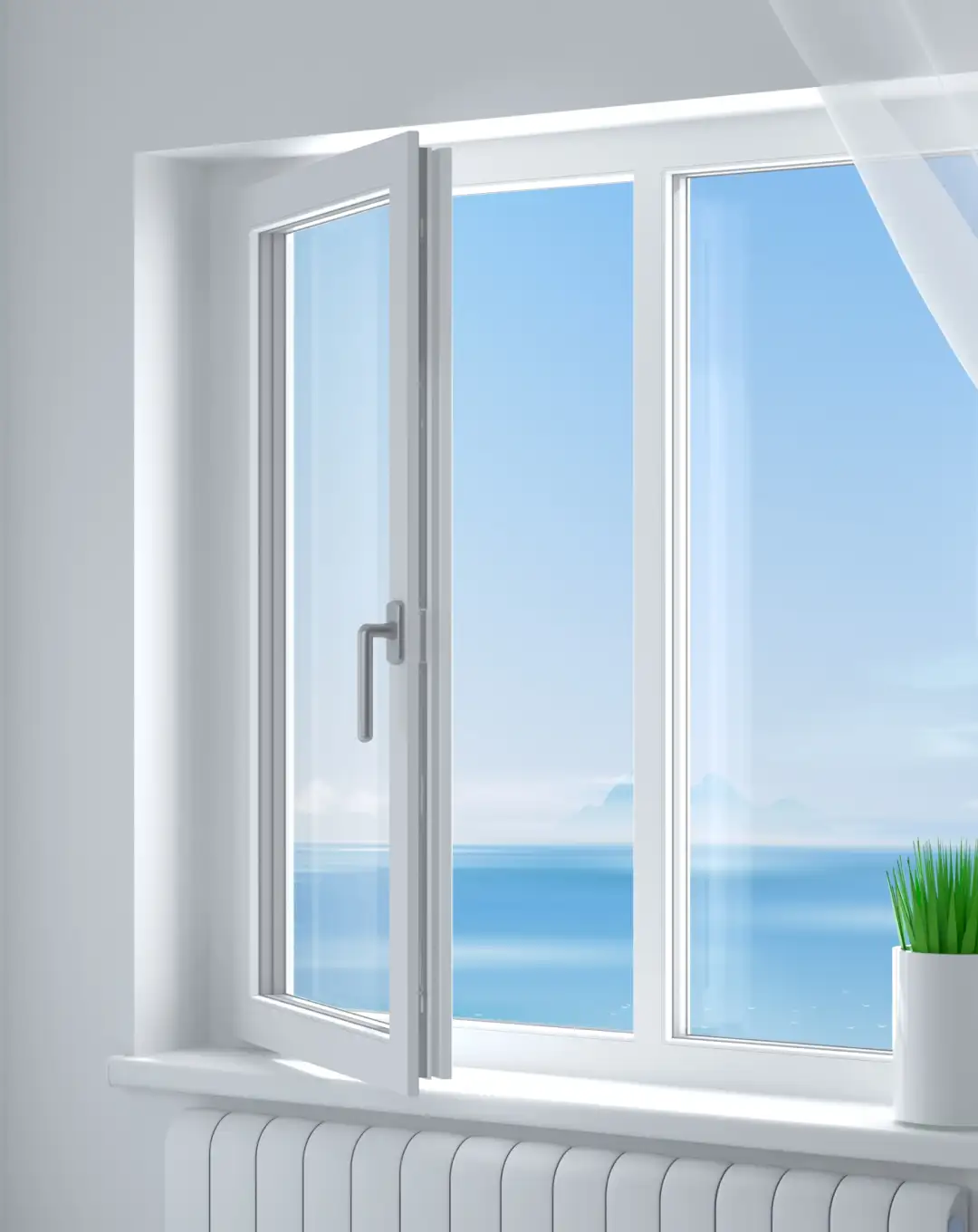 ASBL Springs windows flat spec image with UPVC frames for Pocharam apartments
